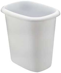 [FG295300WHT / 6262588] Rubbermaid Wastebasket 6 Qt. Capacity, Plastic, White