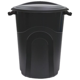 [TI0020] United Solutions Rough &amp; Rugged Trash Can with Lid 32 Gal. Black