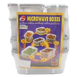 [DMKLB6P-28/ZY-132 / KLB6P-28/ZY-132 / DMKLB6P-28 / GMDP-FDCT-03009] Duramade Plastic Food Storage Containers, 6pc Set