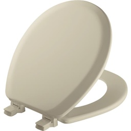 [41EC006] Mayfair Advantage Round Closed Front Bone Wood Toilet Seat