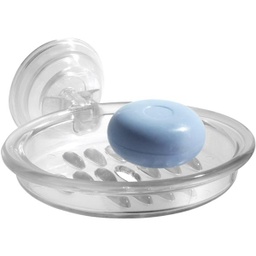 [51820] InterDesign Power Lock Soap Dish, Clear