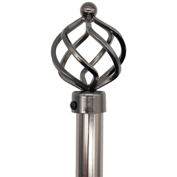 [RH011-B66120BN/ZY-132 / 011-B66120BN/ZY-132] Royal Homes Curtain Rod 66-120 In. Blk Nickel