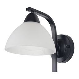 [RH9265-1 / D00385W-BK] Royal Homes Indoor 1-Light Wall Lamp E27, Matte Black