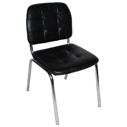 [RH225B / 225B/ZY-132 / OSOF-OCCR-01010] Royal Homes Cushioned Chair, 33.5 x 17.75 In. (85x45cm) Black