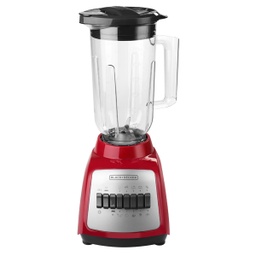 [BLBD210PR] Black &amp; Decker Blender 10 Speed Plastic Jar, Red