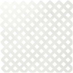 [208466] Deckorators Vinyl Privacy Lattice Panel 4 Ft. W x 8 Ft. L x 1/8 In. Thick, White