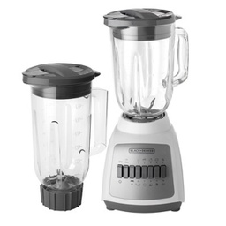 [BLBD210GPW] Black &amp; Decker 10-Speed Blender with Glass &amp; Plastic Jars