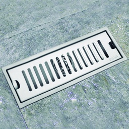 [BA-1025- 30cm RHLSFD15400] Royal Homes Linear Shower Floor Drain 3.9&quot;x 11.8&quot;x2.5&quot;