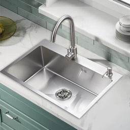 [BA-1221 RHTDBKS15404] Royal Homes Topmount Kitchen Sink