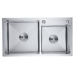 [RHKS-HFED7843C / RHTDBKS15580] Royal Homes Topmount Kitchen Sink 30.5 x 17 x 8 In. Stainless 304