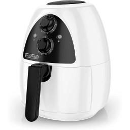 [HF100WD] Black &amp; Decker Purifry White &amp; Black Air Fryer 2.6 Liter