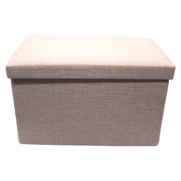 [RHHX12-60/ZY-132 / HHHF-IDFN-23006] Royal Homes Storage Foot Stool 24x14 In. Linen Design