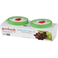[10212] ****Goodcook Flextrim Vented Soft Seal Food Storage Containers, 1.5 Cup (2 Pack)