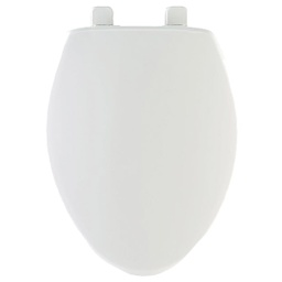[180SLOW-000] Mayfair Elongated Toilet Seat Closed Front Slow Close White Plastic