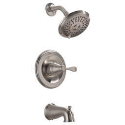 [144984C-BN-A / 144984-BN] Delta Porter 1-Handle Lever Tub &amp; Shower Faucet, Brushed Nickel