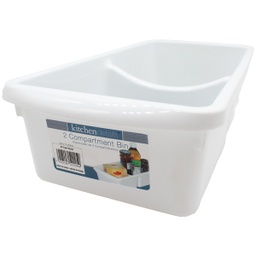 [752225] ****Kitchen Details 2-Compartment Bin