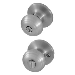 [8101301] Honeywell Classic Keyed Entry Knob, Satin Nickel