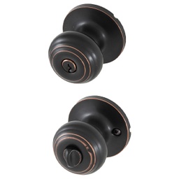 [8101401] Honeywell Classic Knob Keyed Entry, Oil Rubbed Bronze