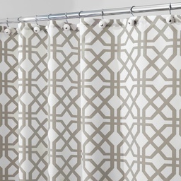 [45420] InterDesign Trellis Button Hole Polyester Shower Curtain 72 x 72 In