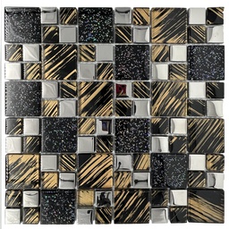 [RHM008 RHGM24137] Royal Homes Glass Mosaic 11.8 x 11.8 x 0.31 In.