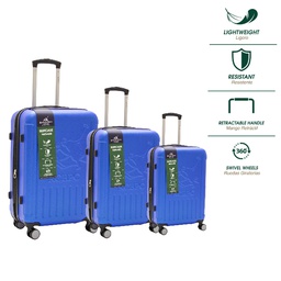 [078-1424592] Royal County of Berkshire 3pc Luggage Set, Blue