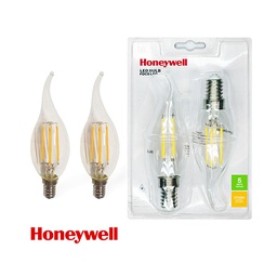 [HW-BE14-01-2PK-5W-DIM27K] Honeywell 2pk Filament LED Bulb E14 5W