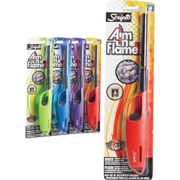 [BGM19-1/12CD / BGM19/HC12CR / 342295] Scripto Aim 'n Flame MAX Nonrefillable Straight Stem Butane Lighter