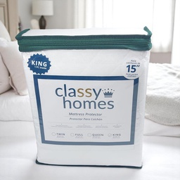 [724-MATPRO-K CHMP27517] Classy Homes Mattress Protector King Quilted Microfiber