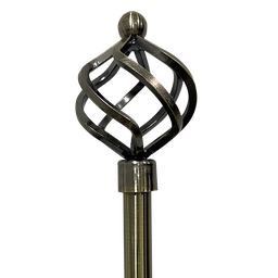 [722-A1012-2848BLKSILK CHCR28504 / 1434267] Classy Homes Curtain Rod 28-48 In., Blacksilk - Plated