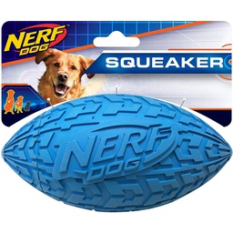[1571] Nerf Dog Rubber Tire Squeak Football 6 In.