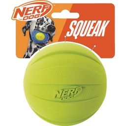 [6999] Nerf Dog Rubber Classic Squeak Ball 3.8 In.