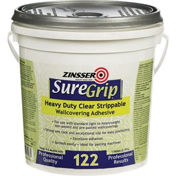 [2881] Zinsser SureGrip Heavy Duty Clear Strippable Wall Covering Adhesive 1 Gal.